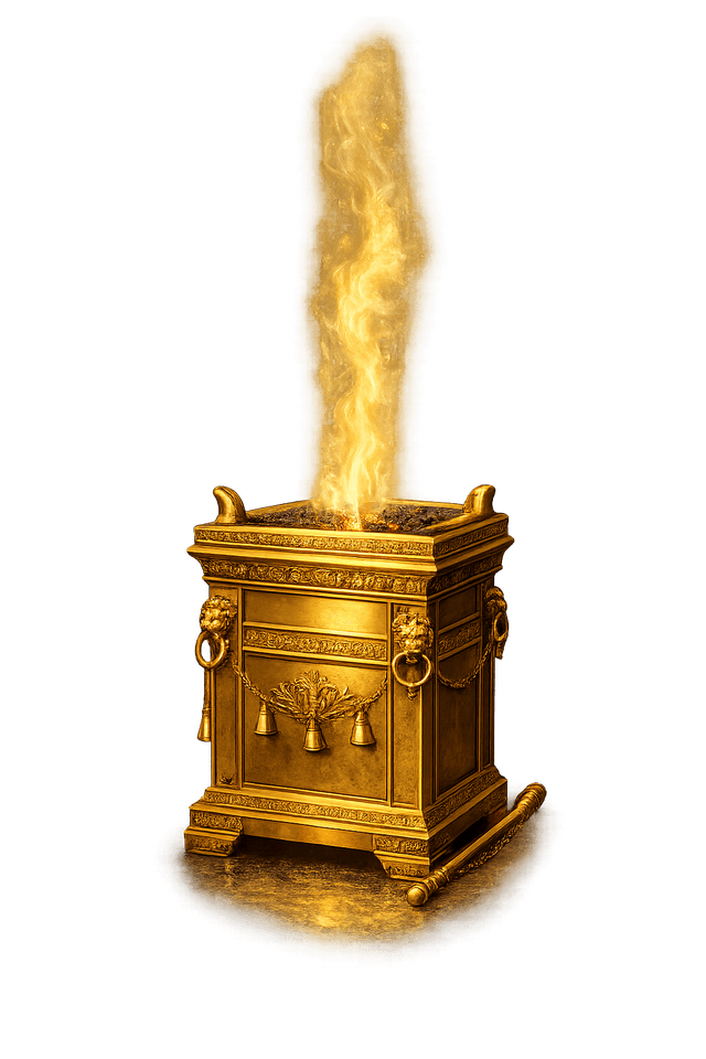Golden incense altar — prayers rising